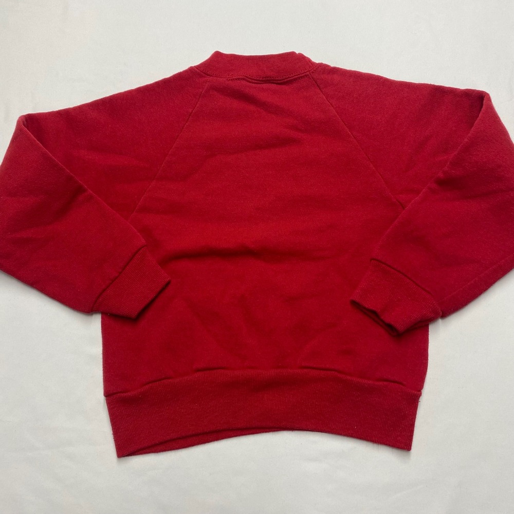 Vintage Jerzees Millers Racing Team Red Crewneck Sweatshirt Kids S 6-8 USA Made - Picture 4 of 7